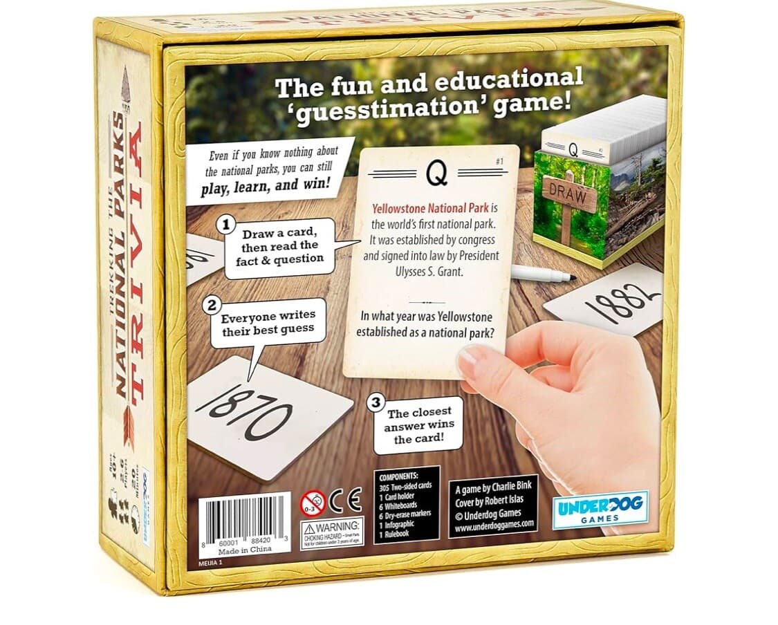 Trekking The National Parks Trivia Game Underdog Games SEALED NEW - Thumbnail 7