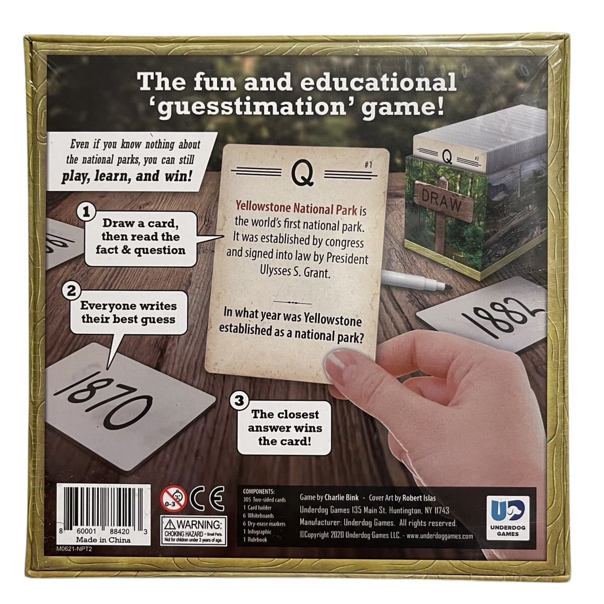 Trekking The National Parks Trivia Game Underdog Games SEALED NEW - Thumbnail 2
