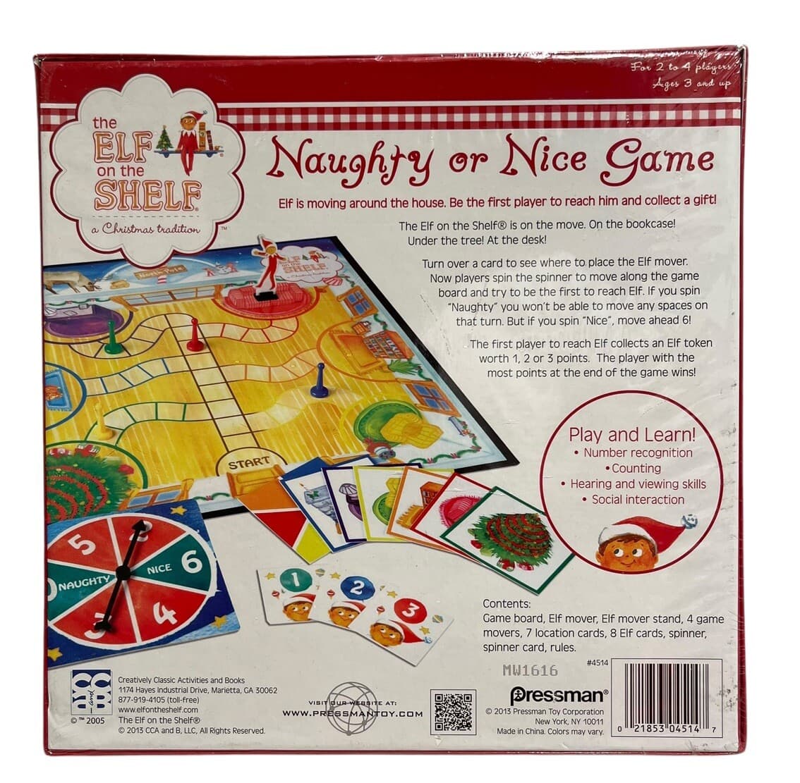 the Elf on the Shelf - Naughty or Nice Board Game NEW Factory Sealed - Thumbnail 2