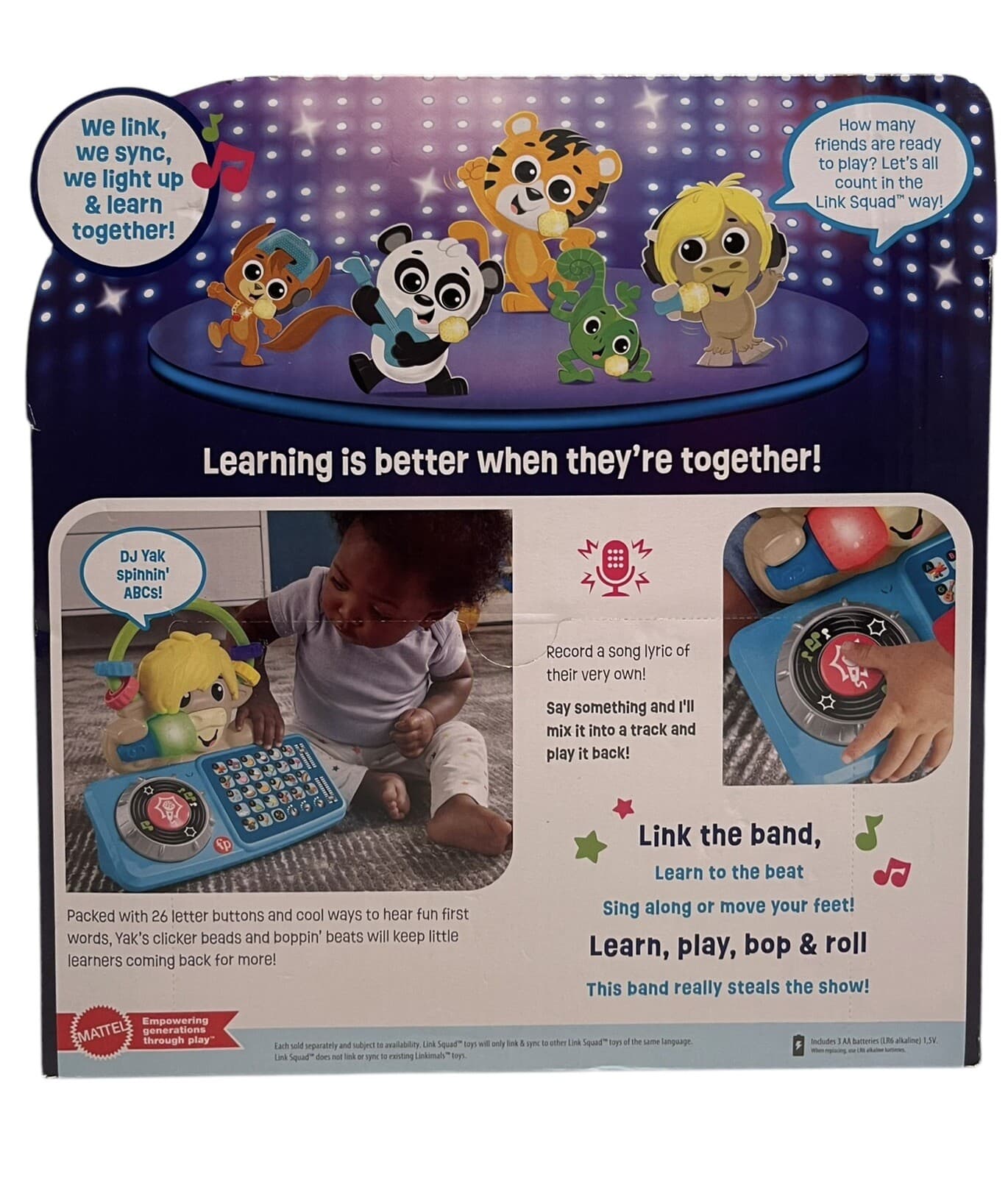 Fisher Price Link Squad A to Z Yak Musical Learning Toy with 115 Songs - Thumbnail 11