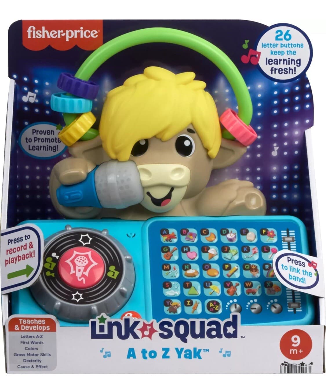 Fisher Price Link Squad A to Z Yak Musical Learning Toy with 115 Songs - Thumbnail 2
