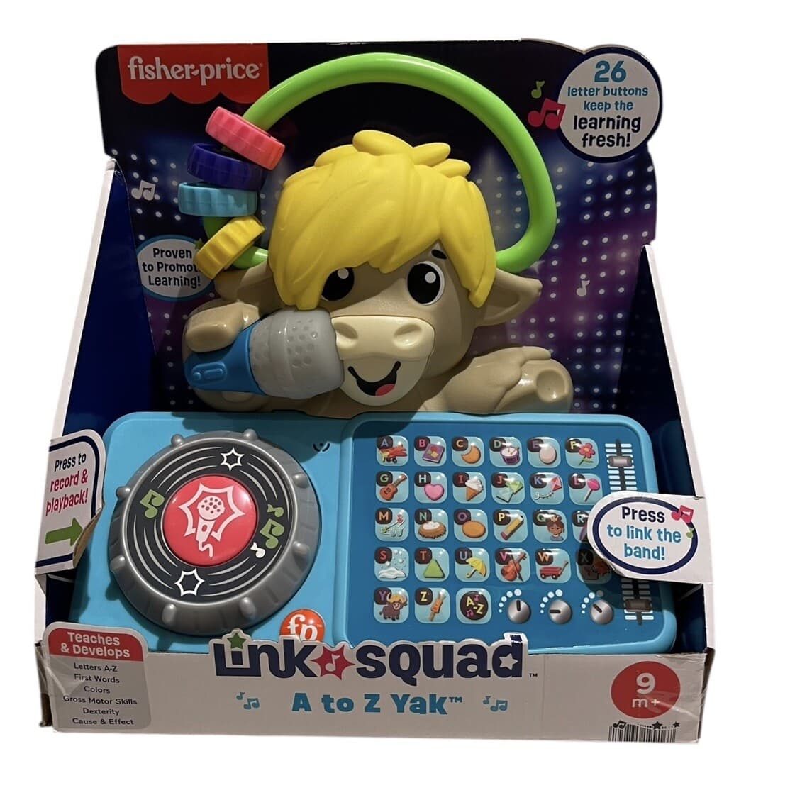 Fisher Price Link Squad A to Z Yak Musical Learning Toy with 115 Songs - Thumbnail 10