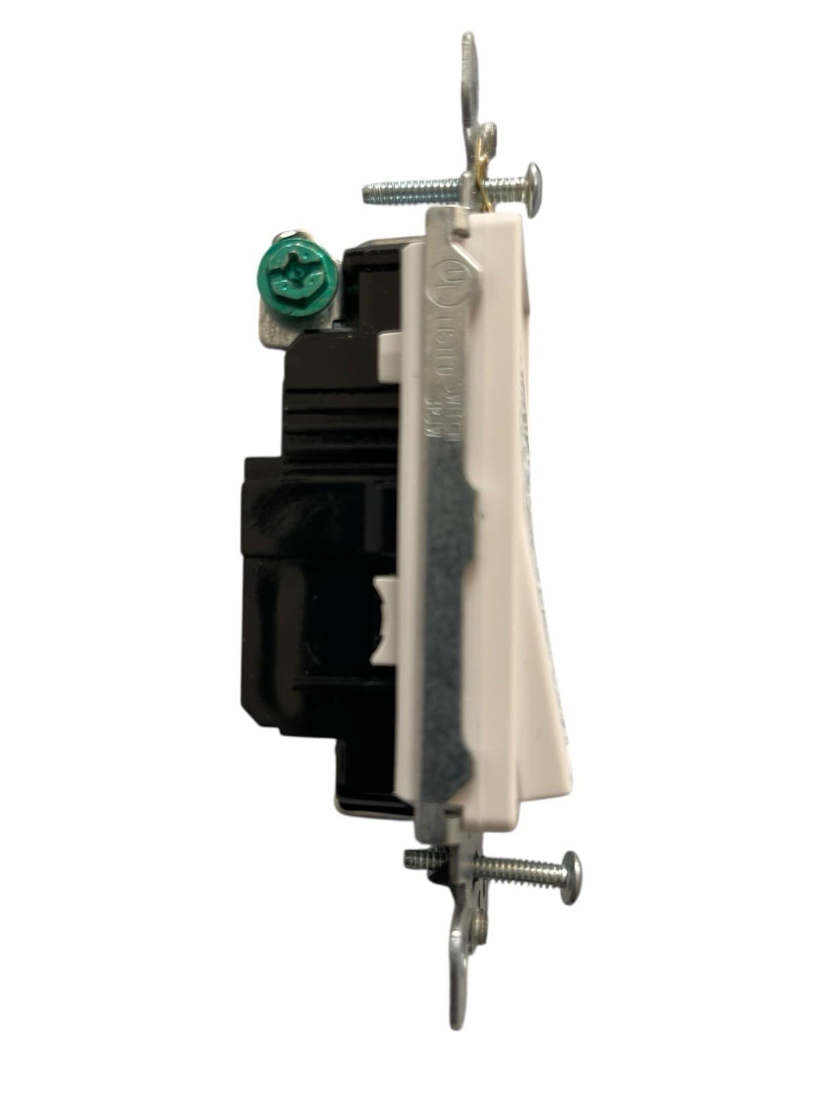 (8) Leviton 15 Amp 120V 277 V.A.C A.C. ONLY Center Off Rocker Switch, White - Thumbnail 6
