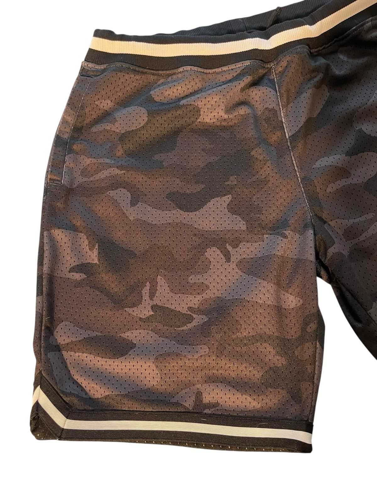 CSG Shorts Mens 2XL Camo Grey Basketball Breathable Activewear 9” Inseam - Thumbnail 4