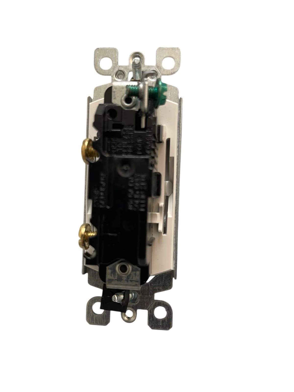 (8) Leviton 15 Amp 120V 277 V.A.C A.C. ONLY Center Off Rocker Switch, White - Thumbnail 5