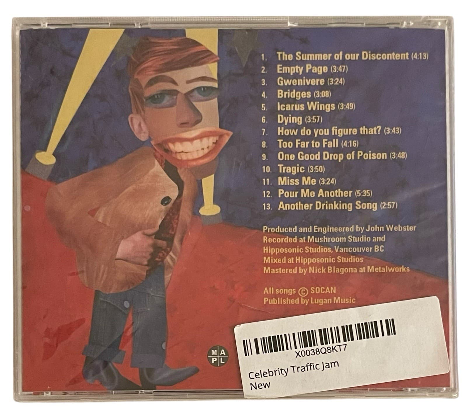 Celebrity Traffic Jam by Captain Tractor (CD, 2000) New & Sealed - Thumbnail 2