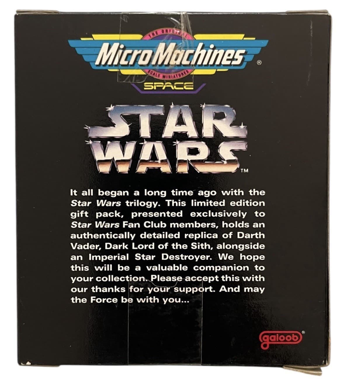 Star Wars Fan Club Micro Machines Limited Ed. Darth Vader & Star Destroyer 1995 - Thumbnail 2