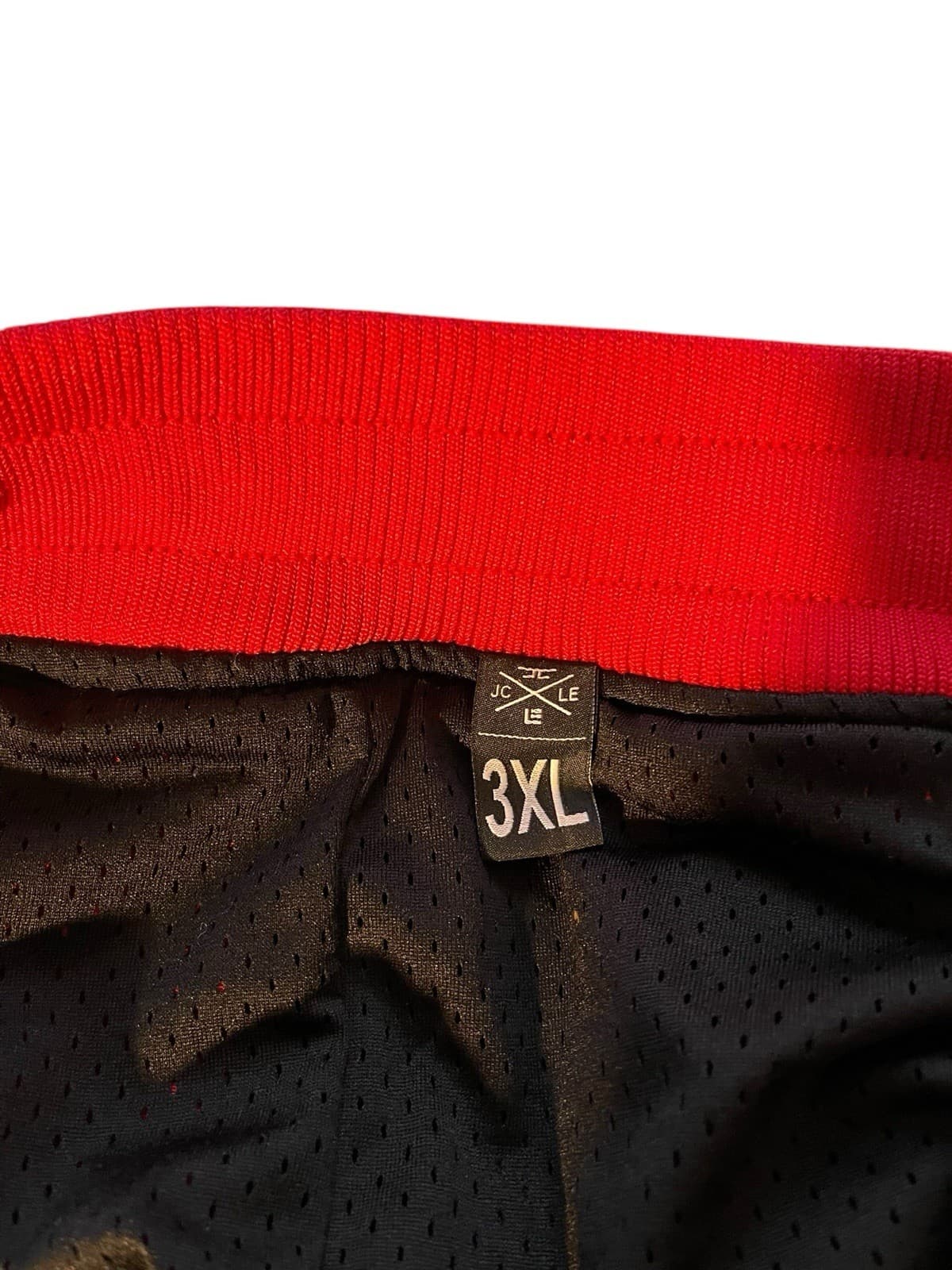 Jordan Craig Basketball Shorts Black, Red, & White 3xl - Thumbnail 2