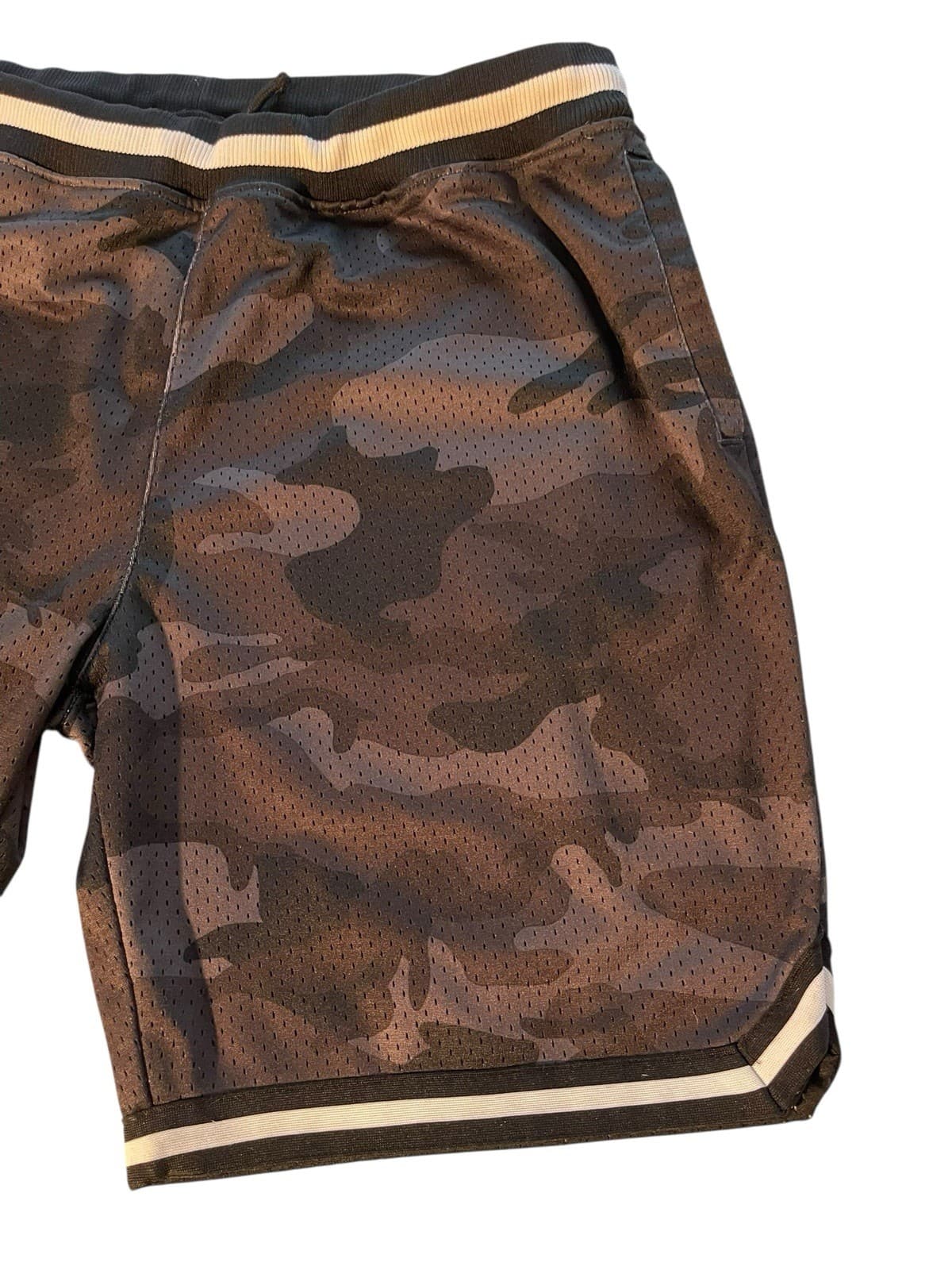 CSG Shorts Mens 2XL Camo Grey Basketball Breathable Activewear 9” Inseam - Thumbnail 3