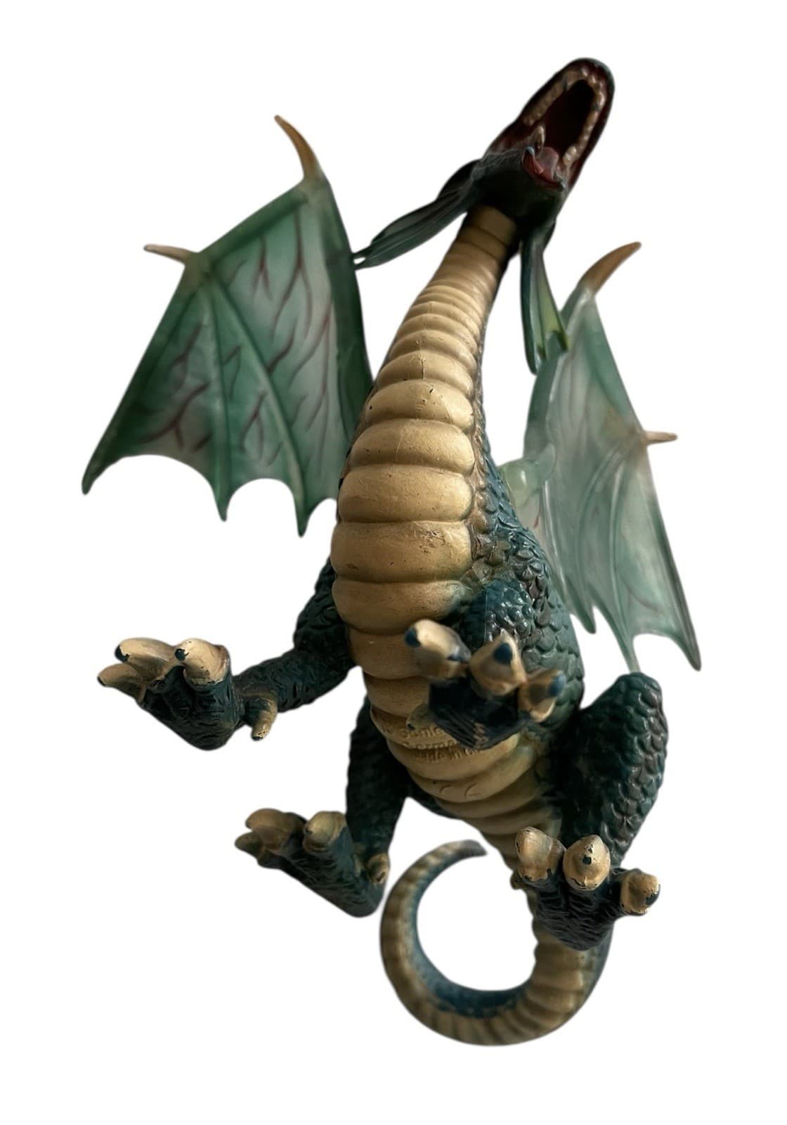 Schleich 2003 World of Knights Medieval Green Dragon 6" Winged Dragon Figure Toy - Thumbnail 7