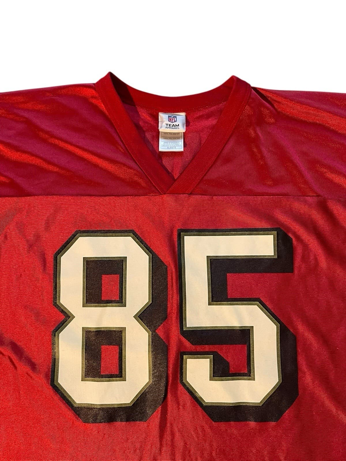 Vernon Davis Mens XL Red San Francisco 49ers NFL Team Apparel Jersey - Thumbnail 2