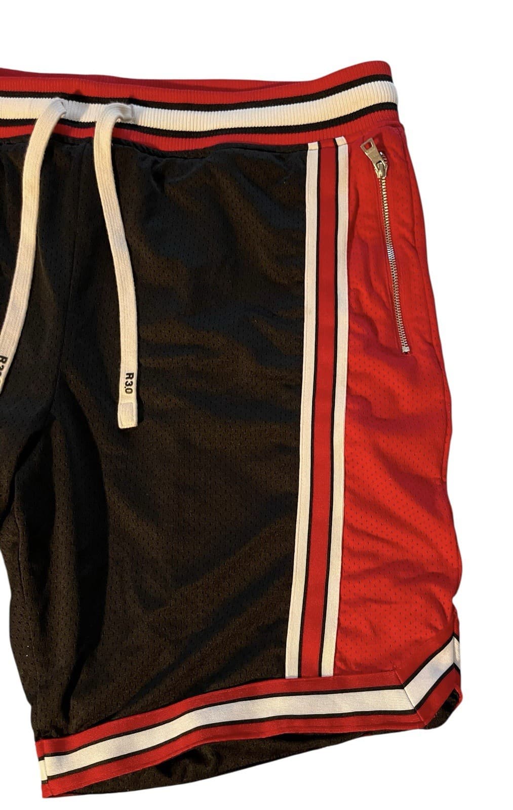 Jordan Craig Basketball Shorts Black, Red, & White 3xl - Thumbnail 5