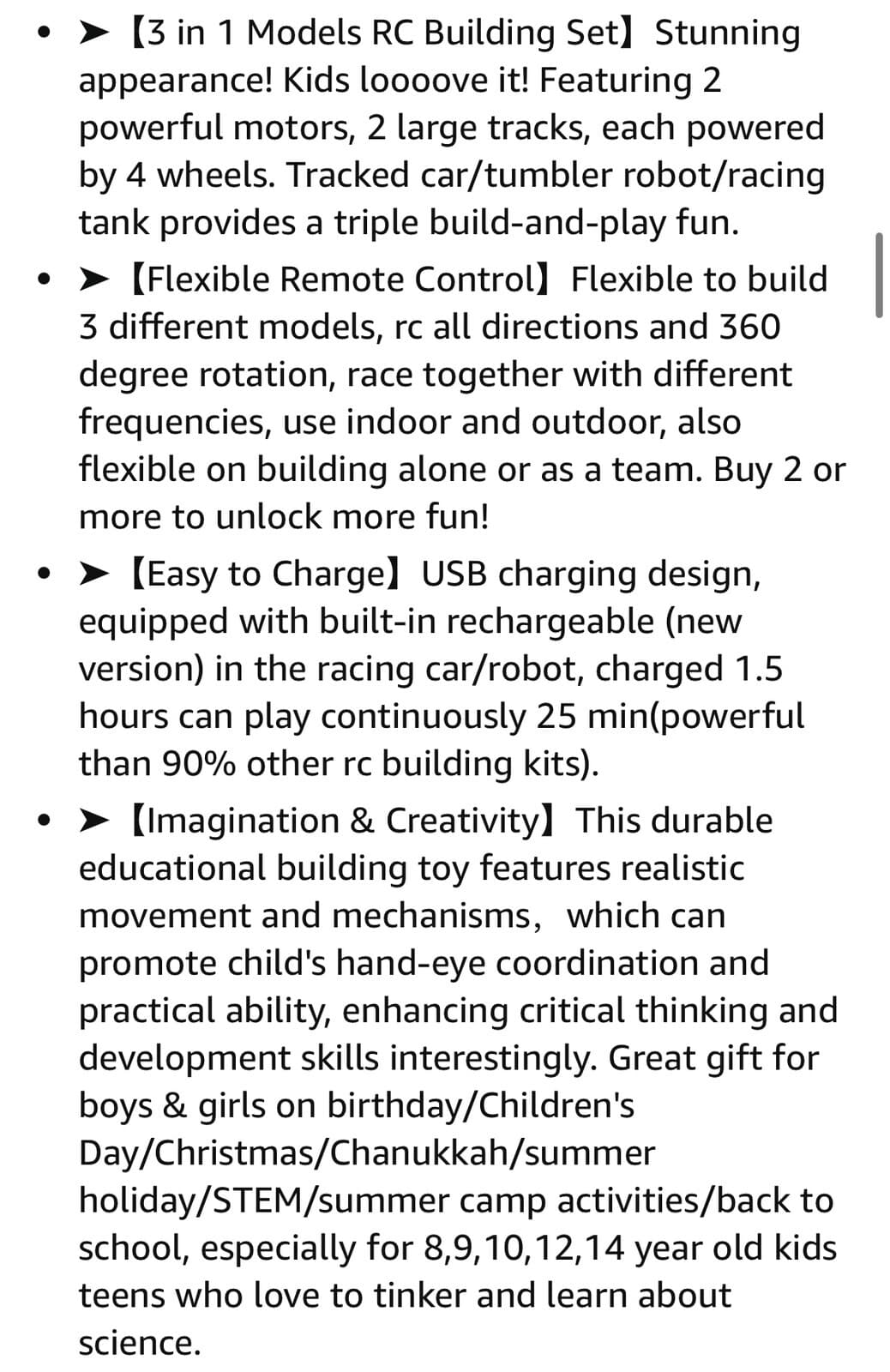 STEM 3-in-1 RC Car/Robot/Tank 392pcs | Ages 8-12 | Remote Control - Thumbnail 9