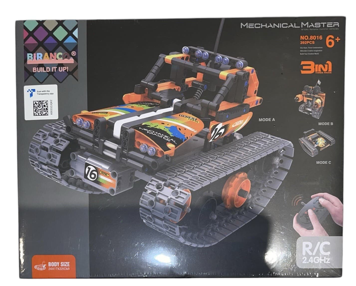 STEM 3-in-1 RC Car/Robot/Tank 392pcs | Ages 8-12 | Remote Control - Thumbnail 2