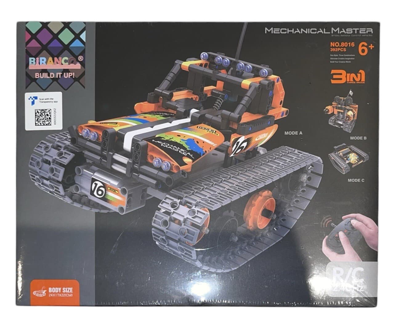 STEM 3-in-1 RC Car/Robot/Tank 392pcs | Ages 8-12 | Remote Control - Thumbnail 3