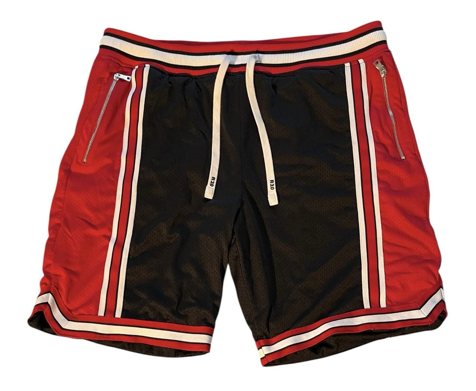 Jordan Craig Basketball Shorts Black, Red, & White 3xl - Thumbnail 6