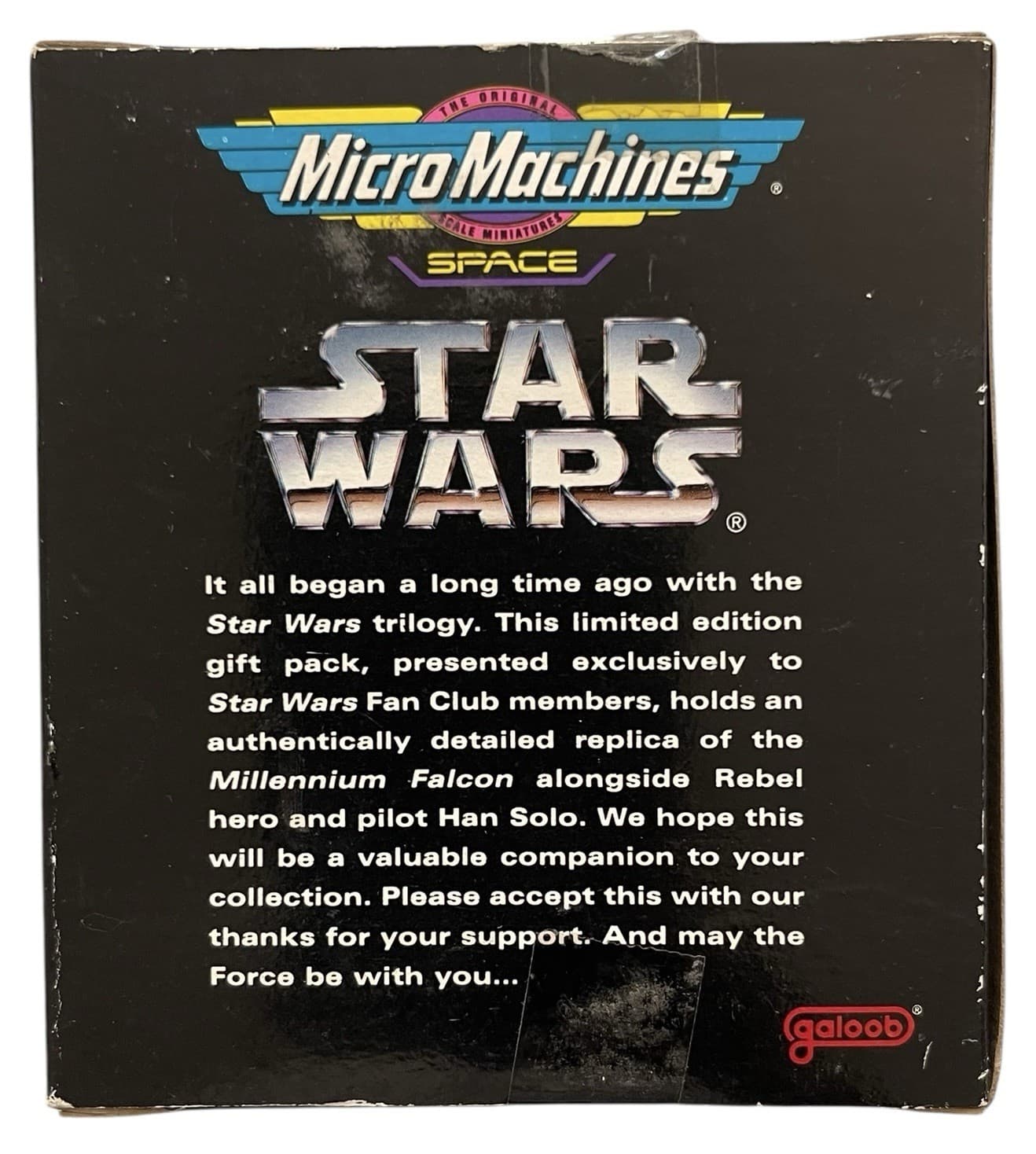 Star Wars Fan Club Micro Machines Han Solo Millennium Falcon Exclusive - Thumbnail 2