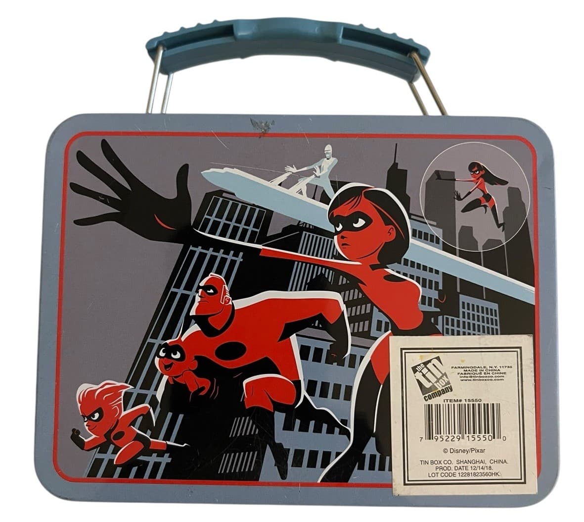 Disney Pixar Cardinal The Incredibles 2 Tin Lunch Box - Thumbnail 2