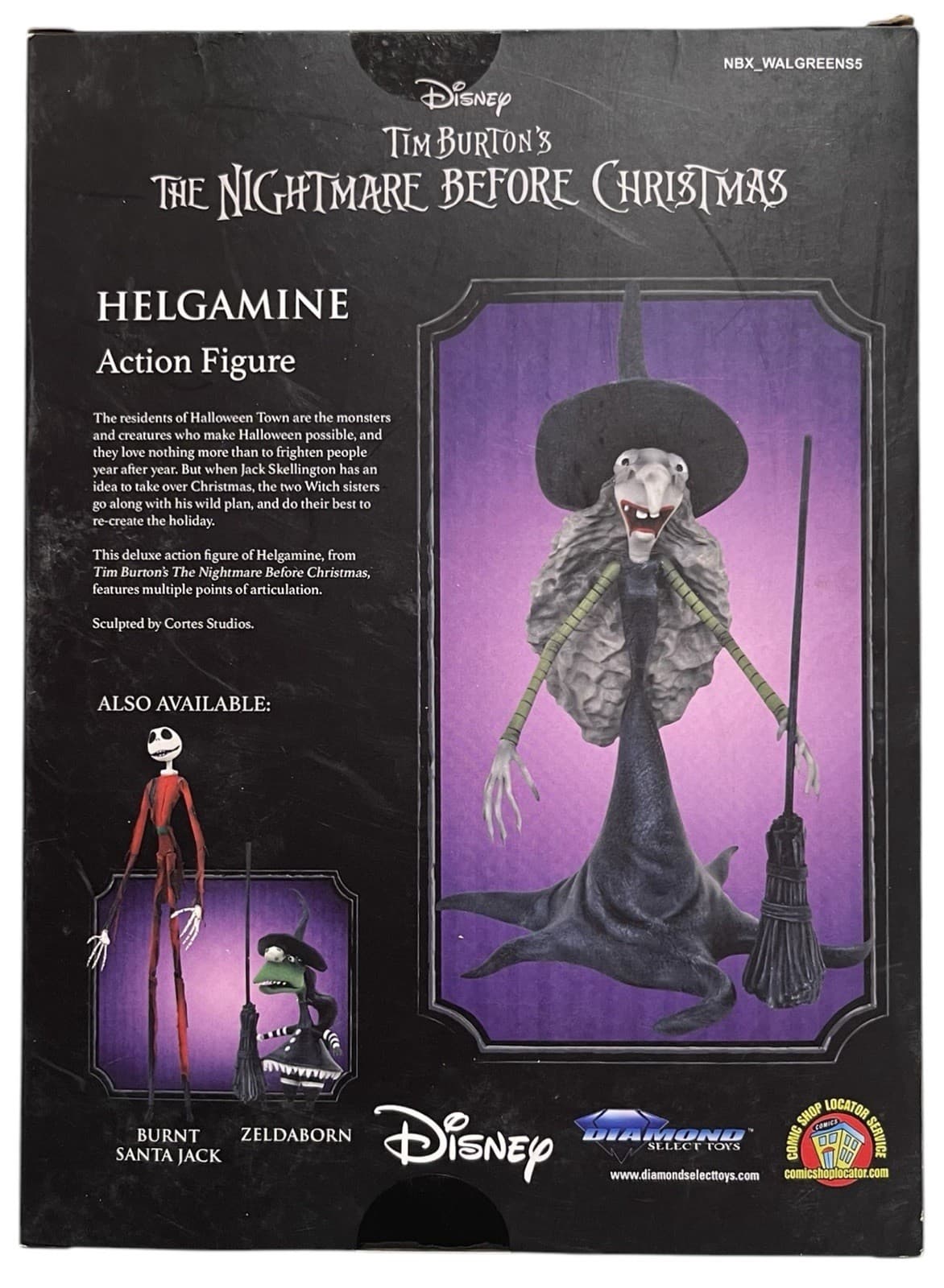 Diamond Select Nightmare Before Christmas Helgamine Action Figure Walgreens RARE - Thumbnail 3