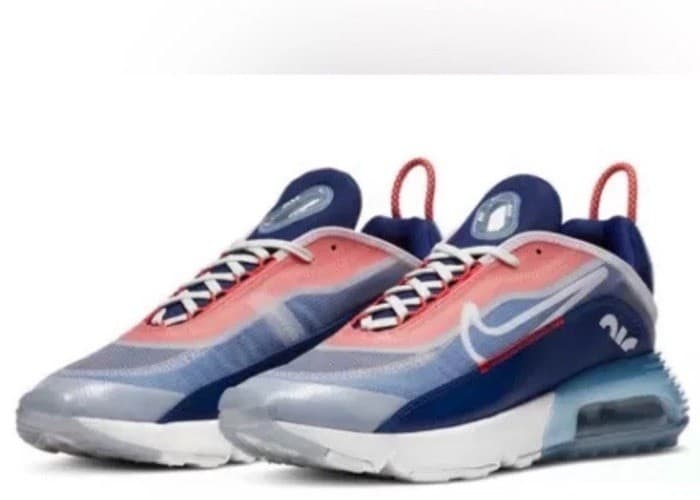 Nike Air Max 2090 USA-CT1091-101 White/White Chile Red Size 8.5 New - Thumbnail 3