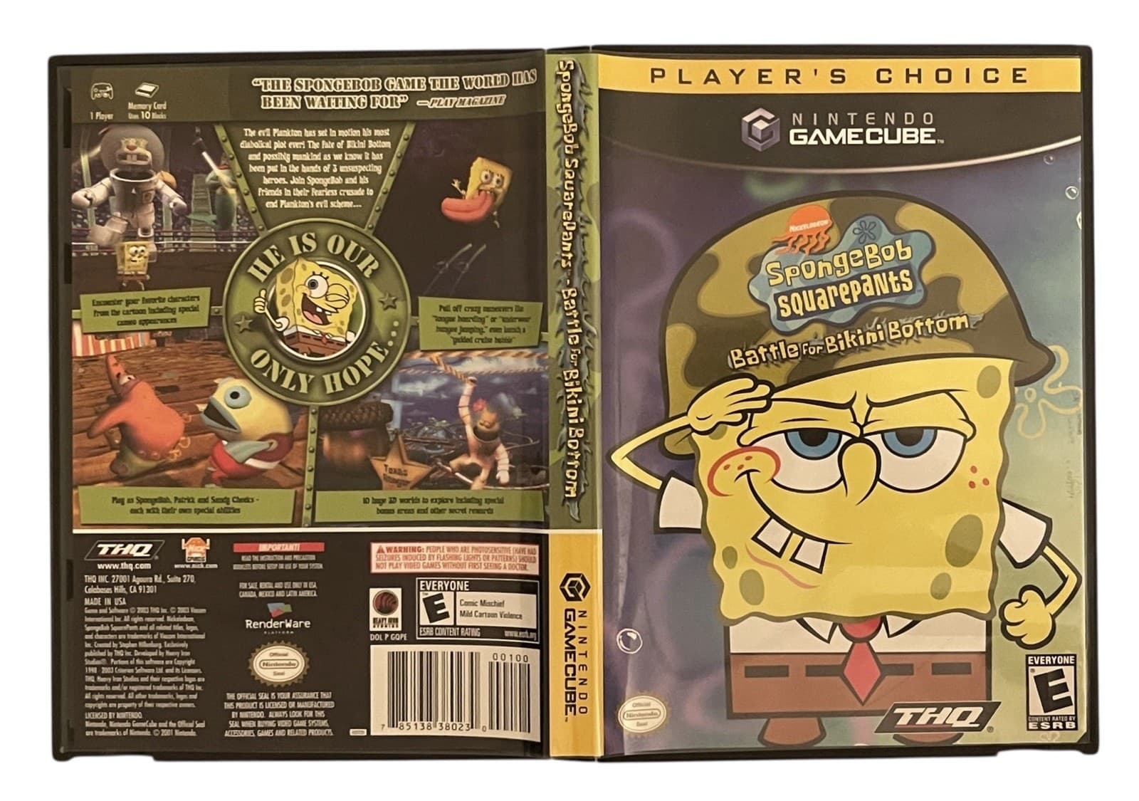 SpongeBob SquarePants: The Battle for Bikini Bottom GameCube CIB Complete - Thumbnail 5