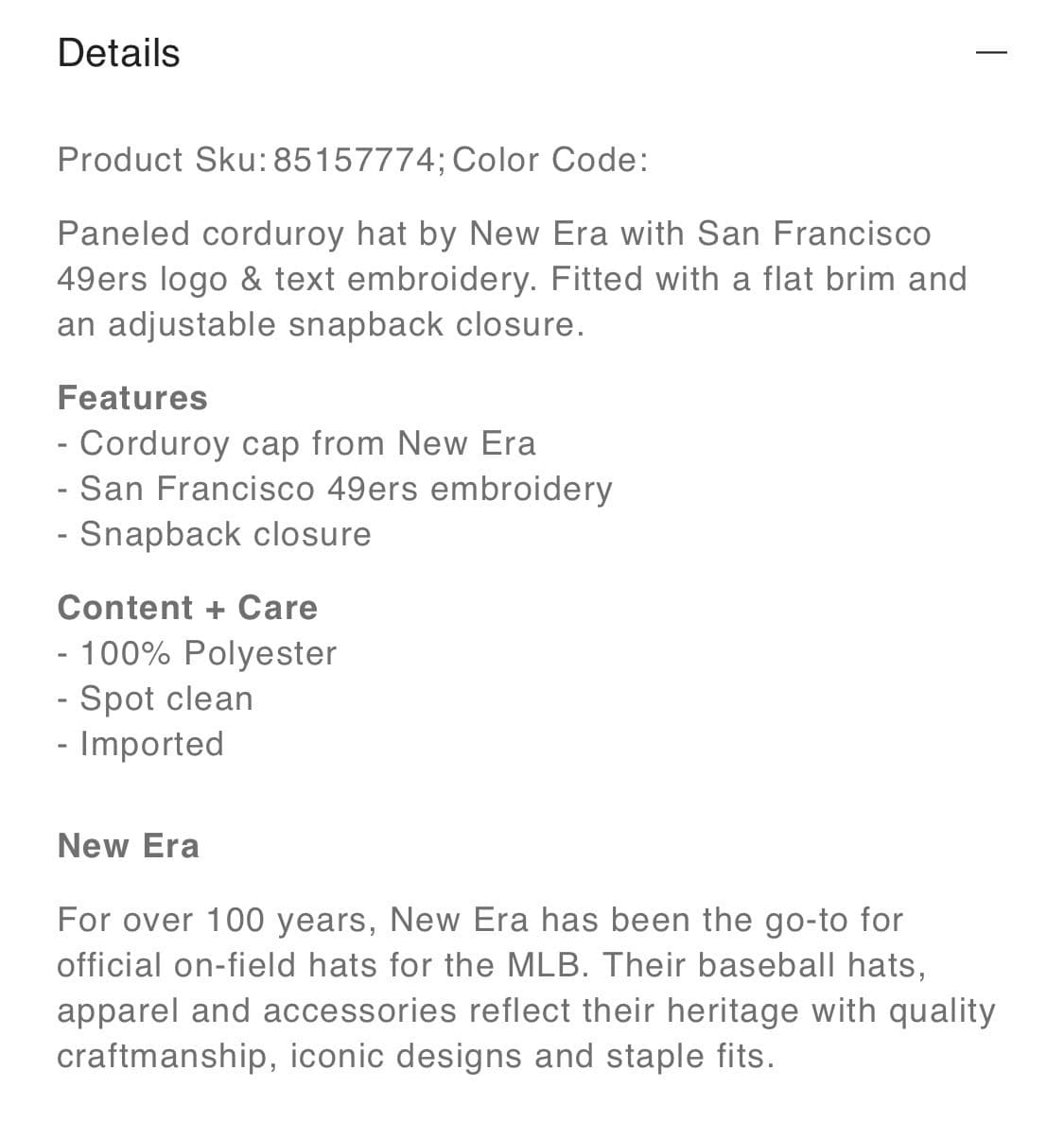 San Francisco 49ers New Era Throwback Corduroy Golfer Snapback Roped Hat Red - Thumbnail 11