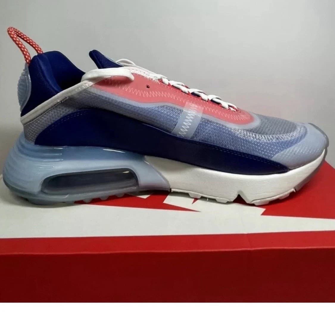 Nike Air Max 2090 USA-CT1091-101 White/White Chile Red Size 8.5 New - Thumbnail 9