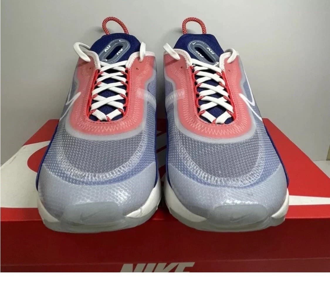 Nike Air Max 2090 USA-CT1091-101 White/White Chile Red Size 8.5 New - Thumbnail 11