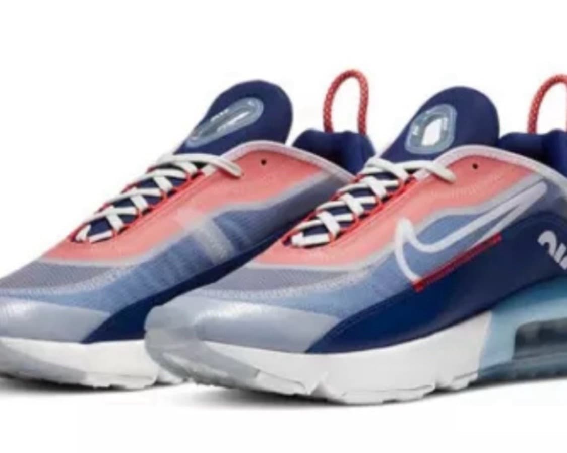Nike Air Max 2090 USA-CT1091-101 White/White Chile Red Size 8.5 New - Thumbnail 5