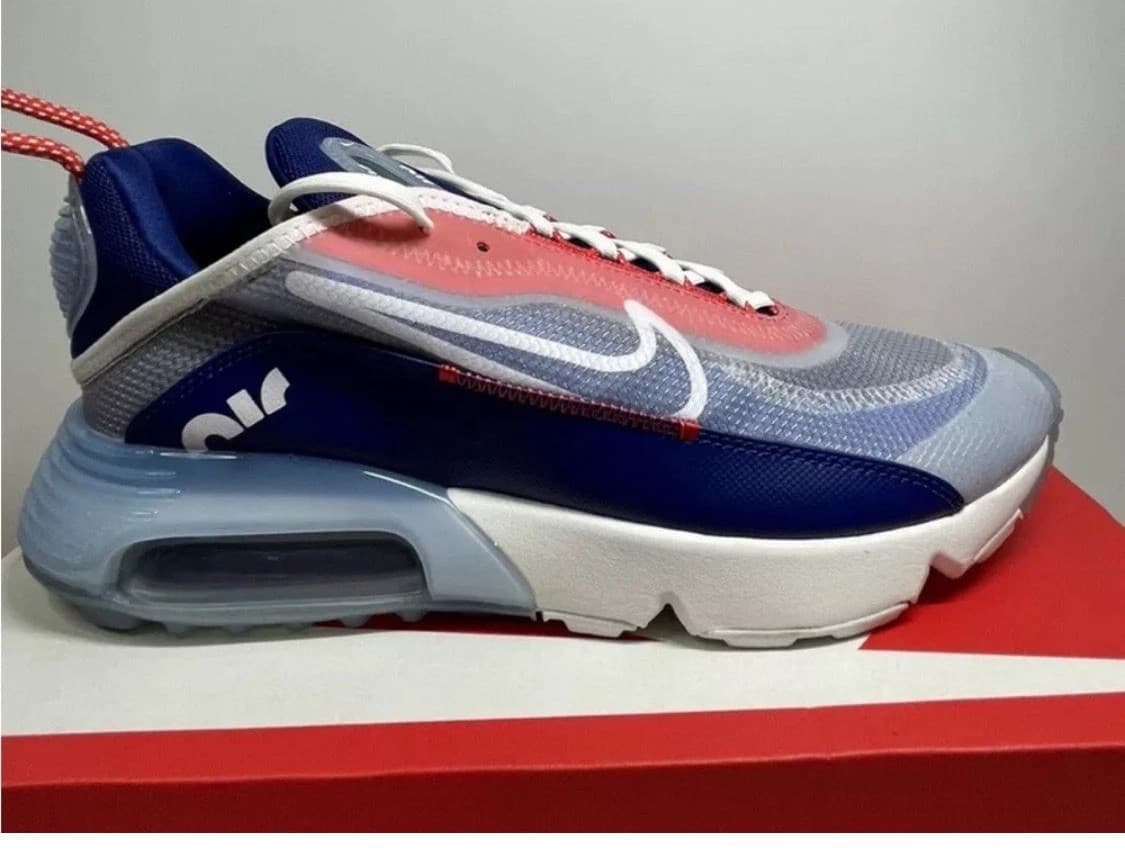Nike Air Max 2090 USA-CT1091-101 White/White Chile Red Size 8.5 New - Thumbnail 12