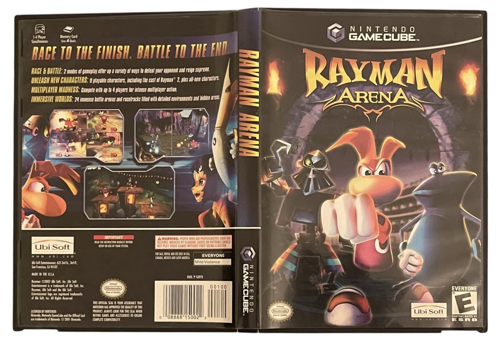 Rayman Arena 2002 Nintendo GameCube Video Game Ubisoft No Manual - Thumbnail 6