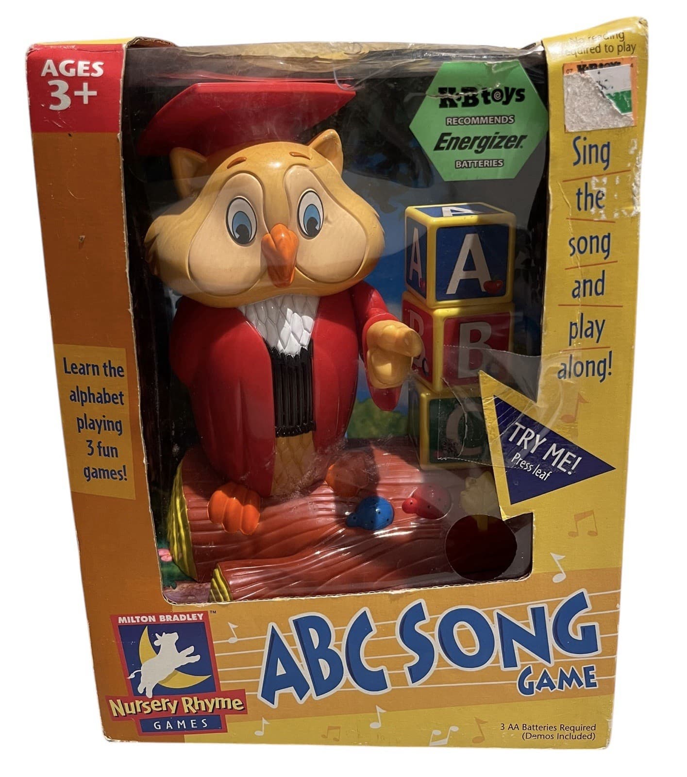 ABC Song Game 2002 Professor Oliver The Owl Milton Bradley New In Box Working - Thumbnail 2