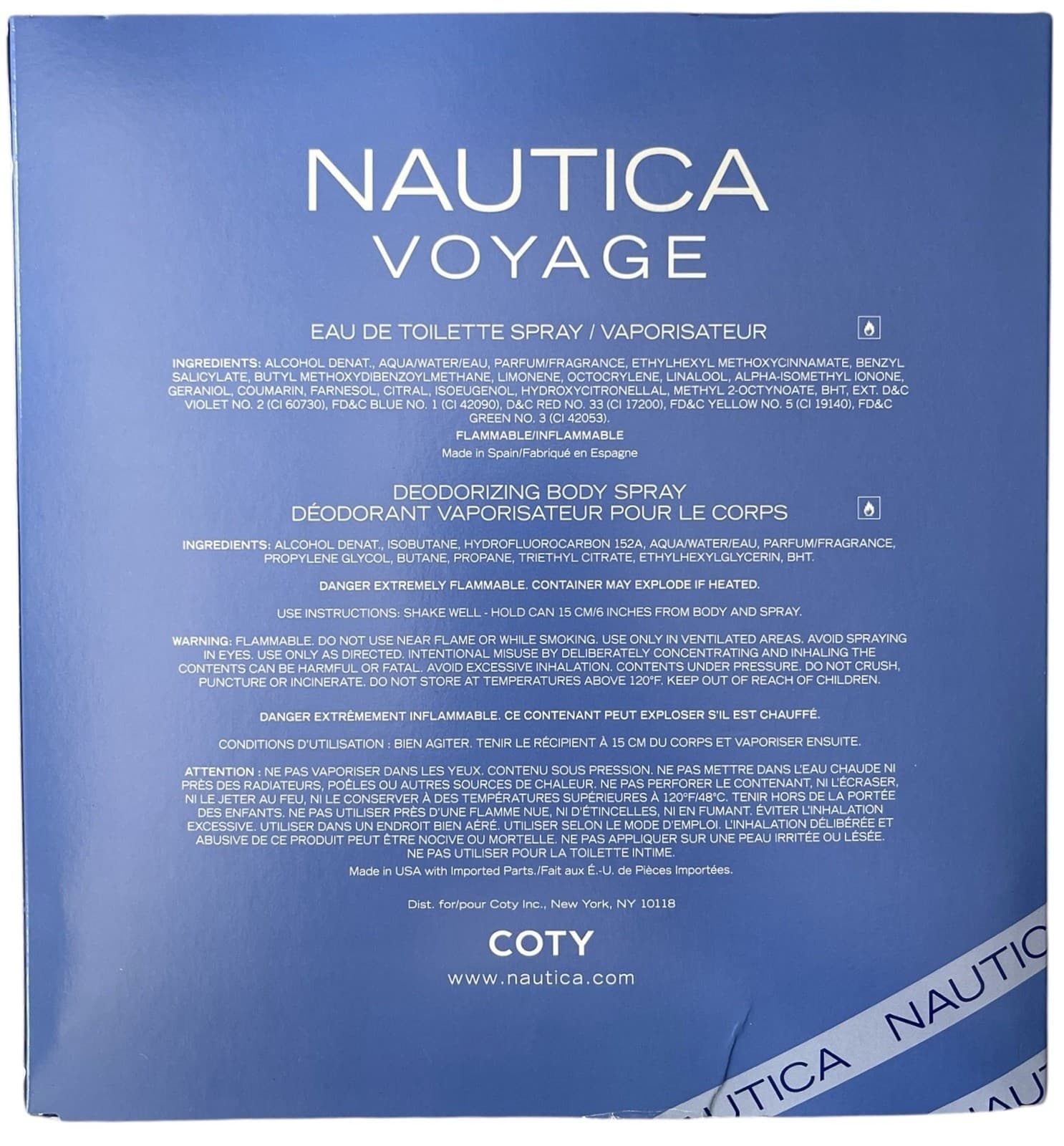 Nautica Voyage 2 Piece Gift Set 1.6 oz Eau de Toilette Spray & 6 oz Body Spray - Thumbnail 2