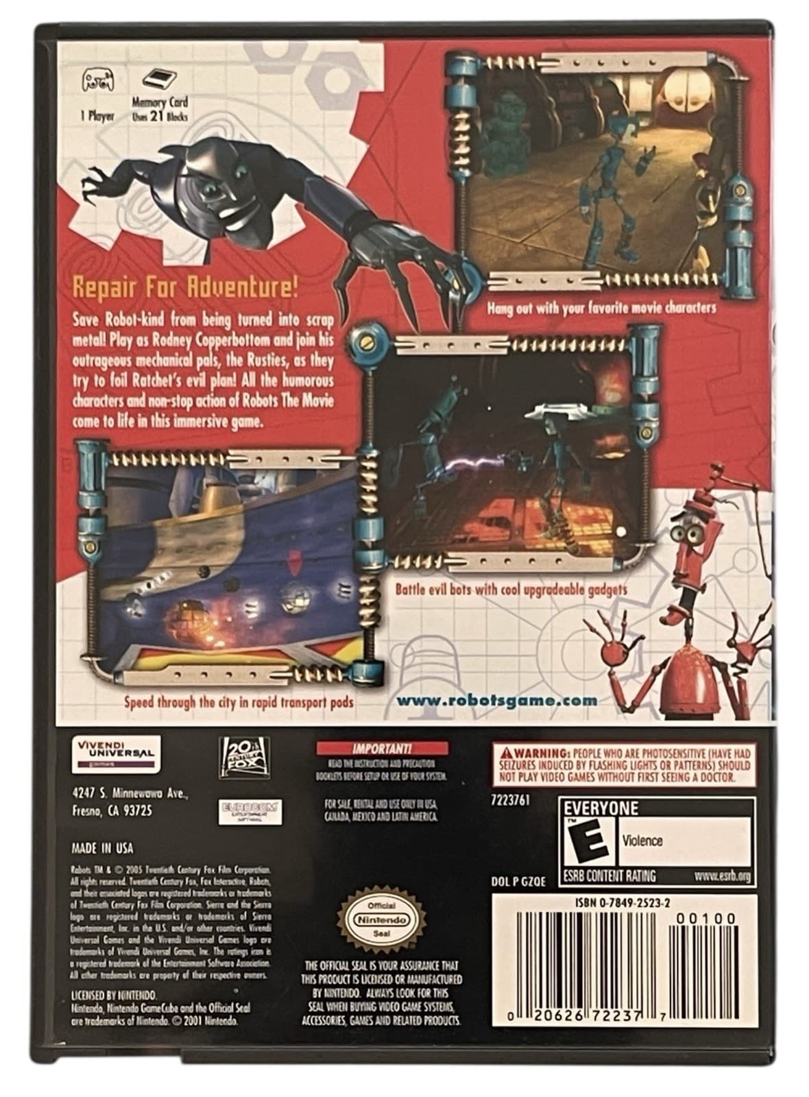 Robots Movie Game (Nintendo GameCube, 2005) - Thumbnail 6