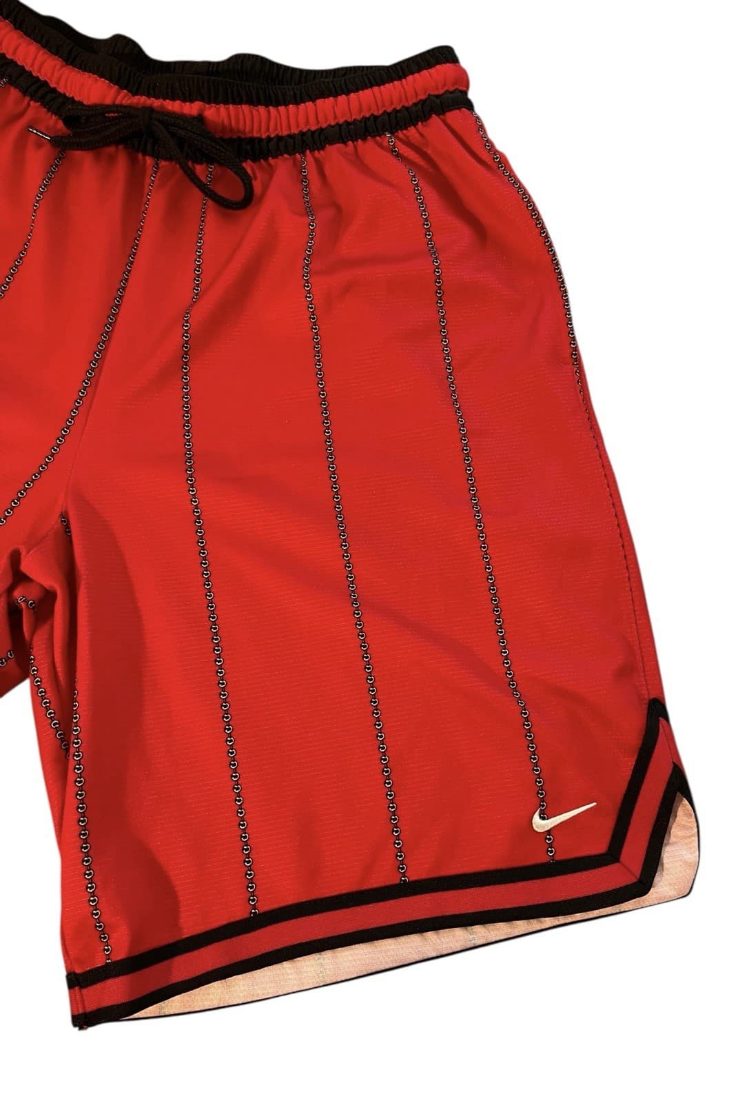 Nike Basketball Drawstring Sz L Shorts Dri-Fit Black Red Men's - Thumbnail 5