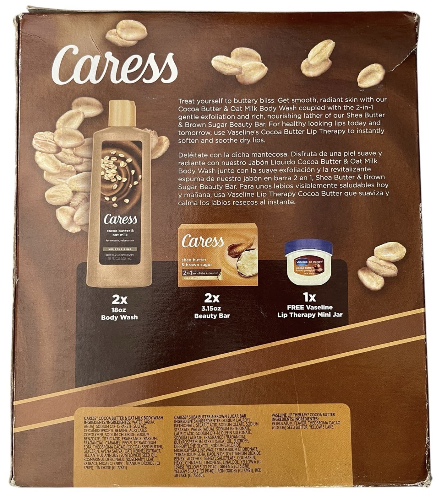 Caress Buttery Indulgence Gift Pack: Shea Butter & Brown Sugar Body Wash - Thumbnail 2