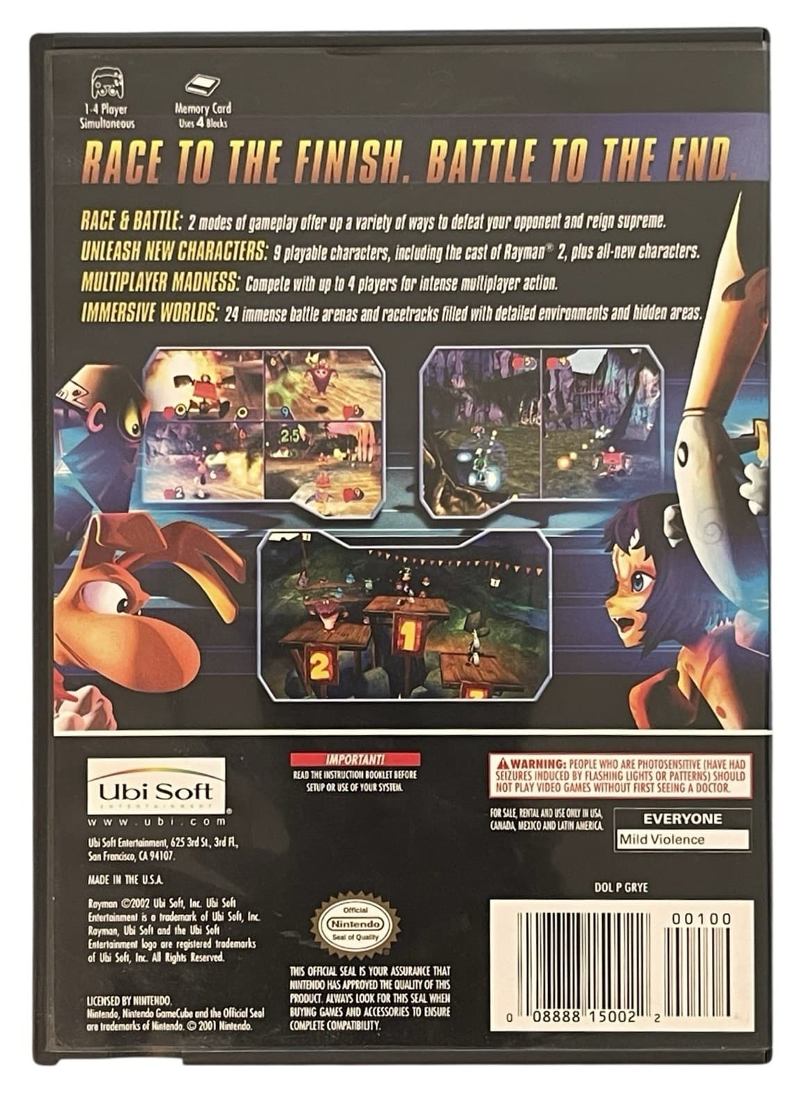 Rayman Arena Nintendo GameCube Complete Without Manual CIB Tested - Thumbnail 4