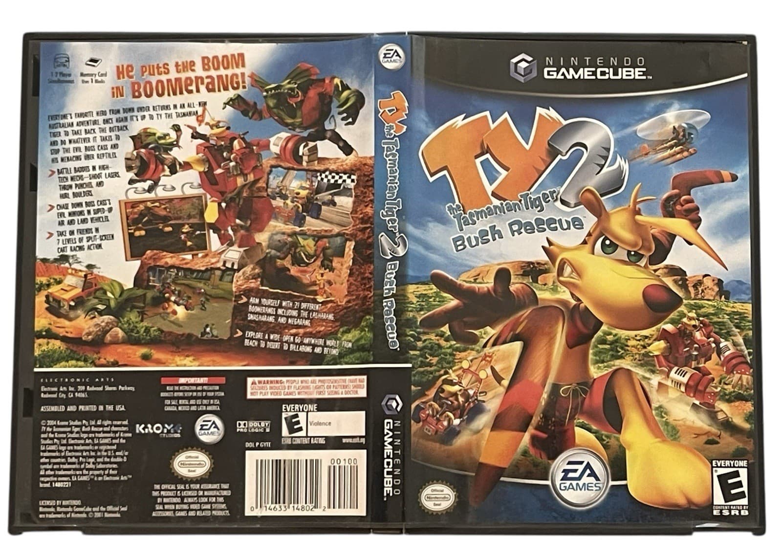 Ty the Tasmanian Tiger 2: Bush Rescue (Nintendo GameCube) CIB Complete & Tested - Thumbnail 6