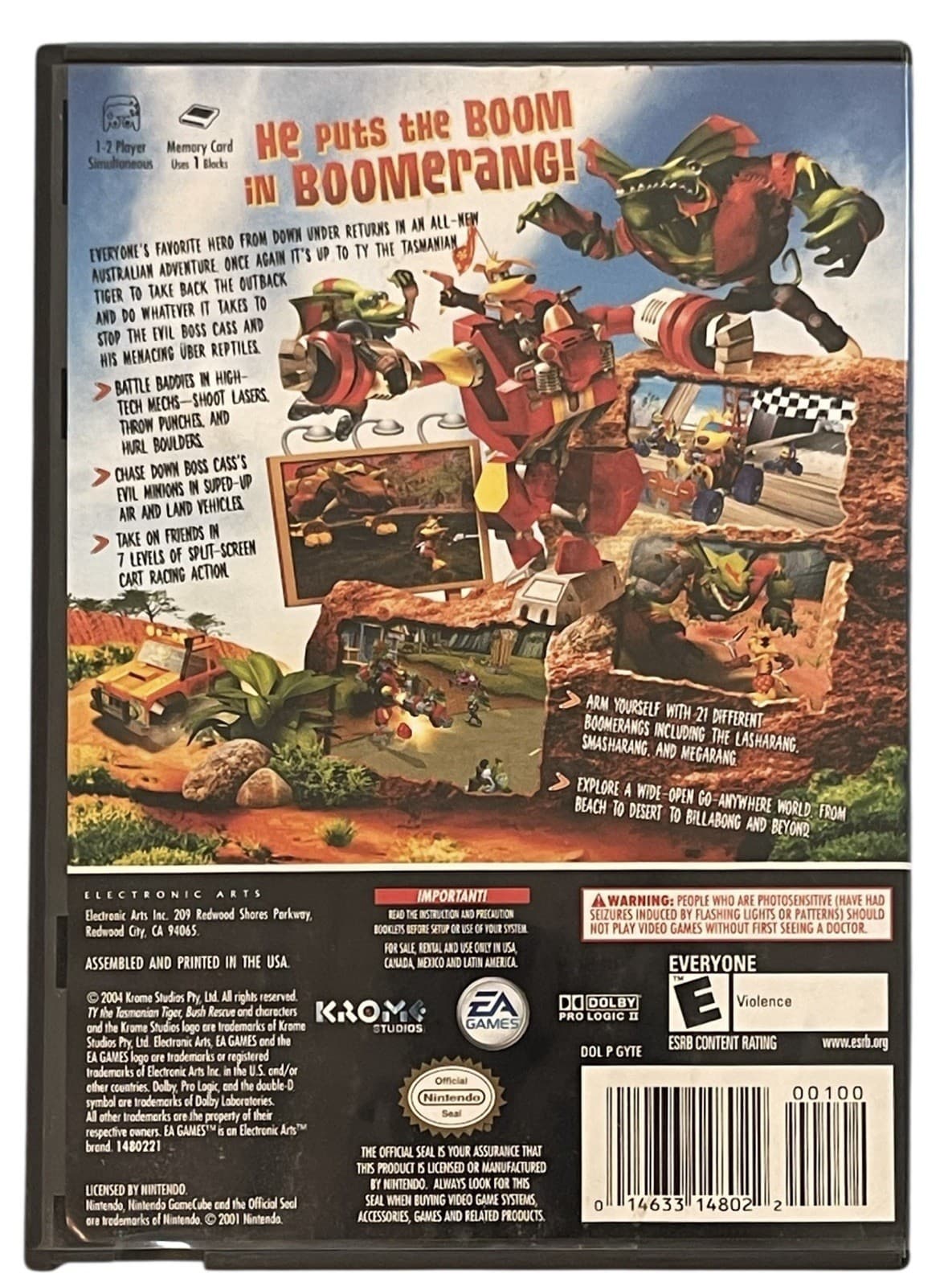 Ty the Tasmanian Tiger 2: Bush Rescue (Nintendo GameCube) CIB Complete & Tested - Thumbnail 5