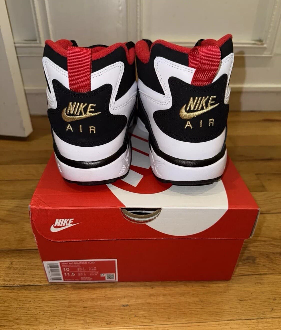 Nike Air Diamond Turf ‘49ers’ 2025 FZ8224-100 Size 10 - Thumbnail 4