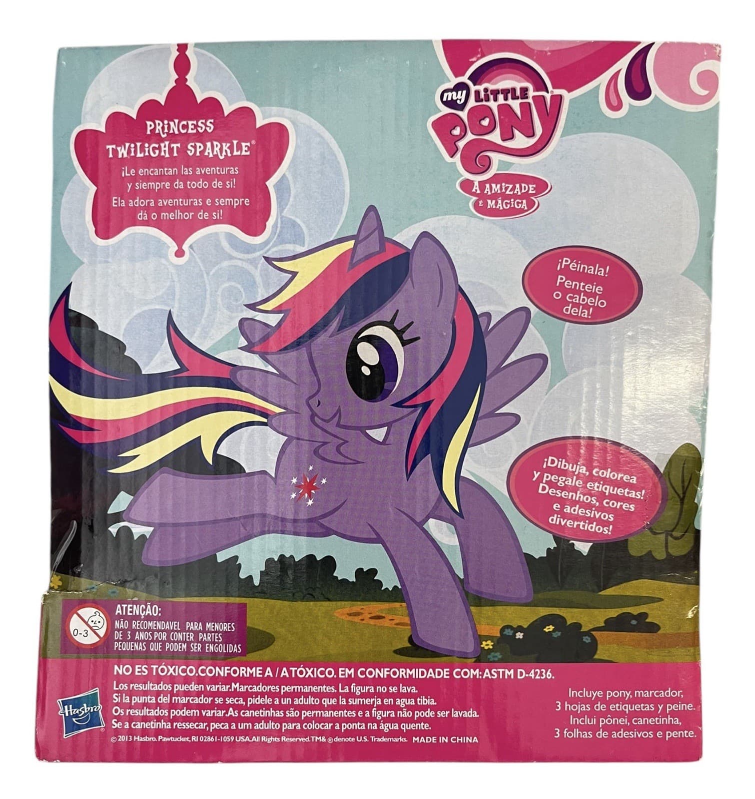 My Little Pony Twilight Sparkle 8" Figurine Toy 2015 Hasbro Unicorn Horse - Thumbnail 2