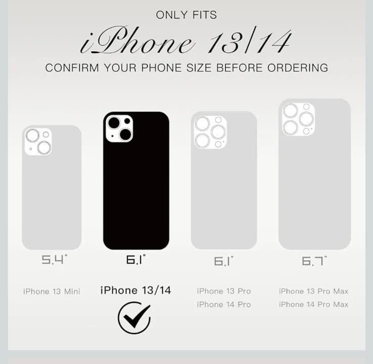 ivencase Clear Floral iPhone 13 / 14 Case Wildflower Pattern - Thumbnail 2
