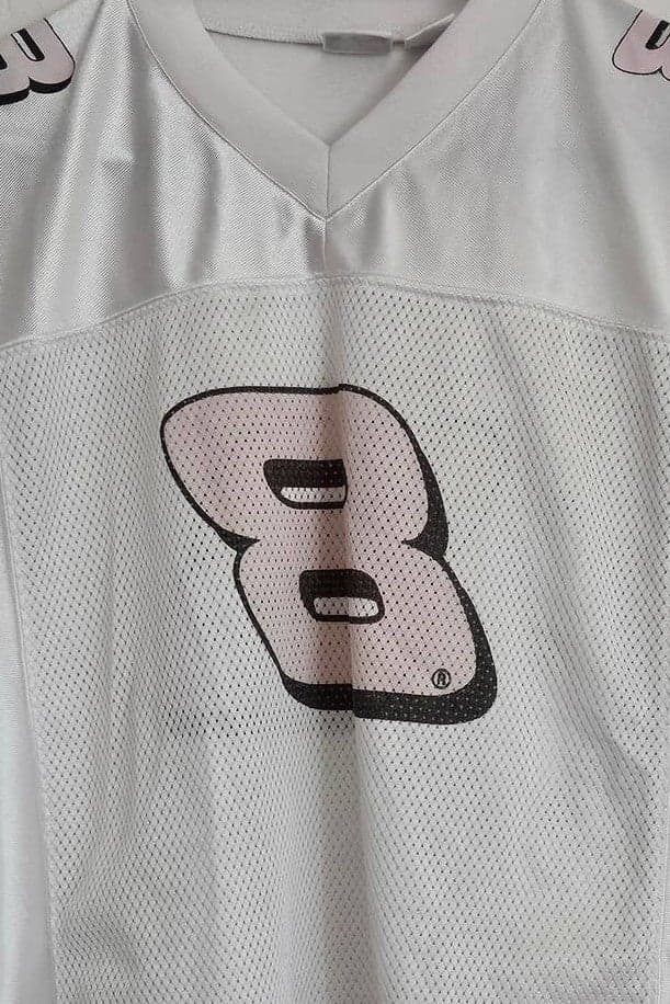 VTG WINNERS CIRCLE LADIES MESH JERSEY CROP TOP DALE JR BUDWEISER XL - Thumbnail 3