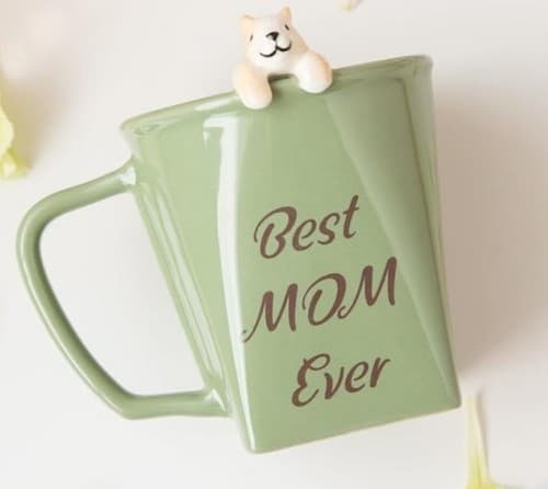 "Best MOM Ever" Ceramic Mug with 3D Squirrel by DIHOclub - Thumbnail 5