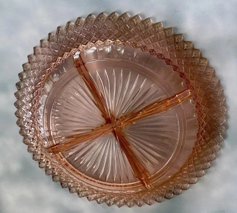 Depression Glass Miss America Pink Relish Dish by Anchor Hocking - Thumbnail 5