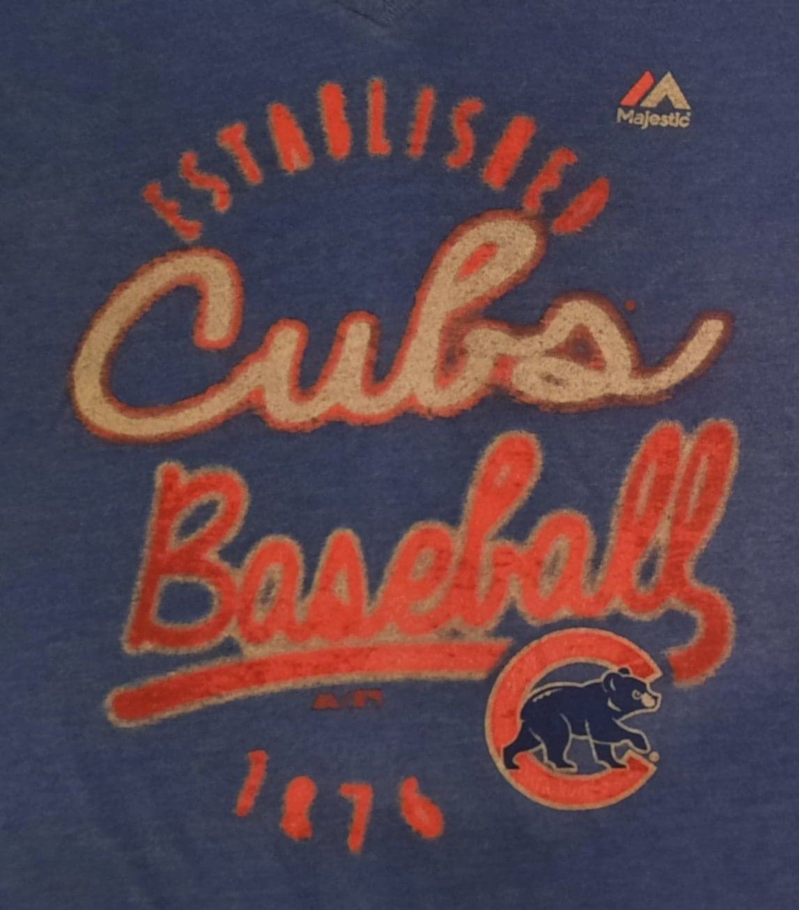 Womens XL Cubs Baseball T-Shirt - Thumbnail 2
