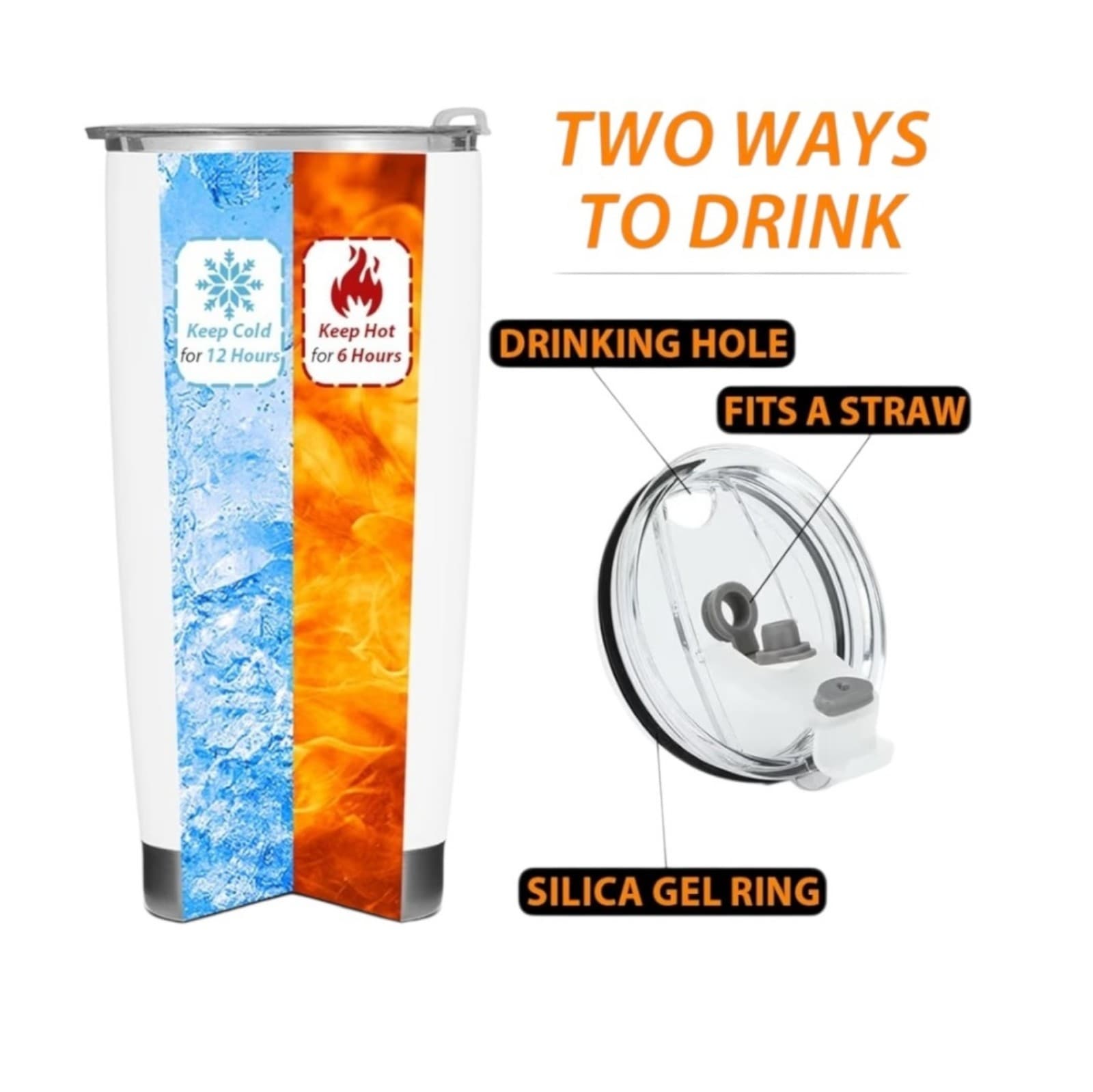 Sunflower 20oz Stainless Steel Vacuum Insulated Travel Mug Inspirational Saying - Thumbnail 6