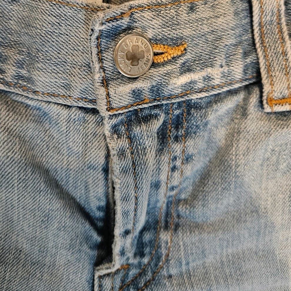 Vintage Lucky Brand Charmed Fit Distressed Jeans Size 8 - Thumbnail 6