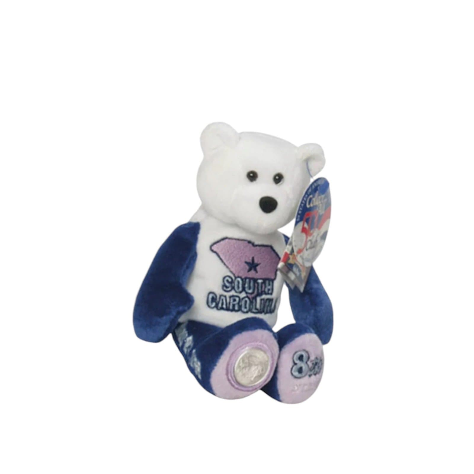 South Carolina State Quarter Coin Bear 8th State. Plush 9" Limited Treasures - Thumbnail 2