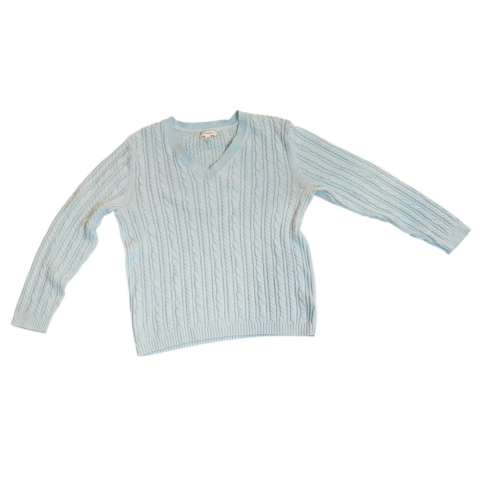 Classic Women's V-neck Sweater - Thumbnail 5